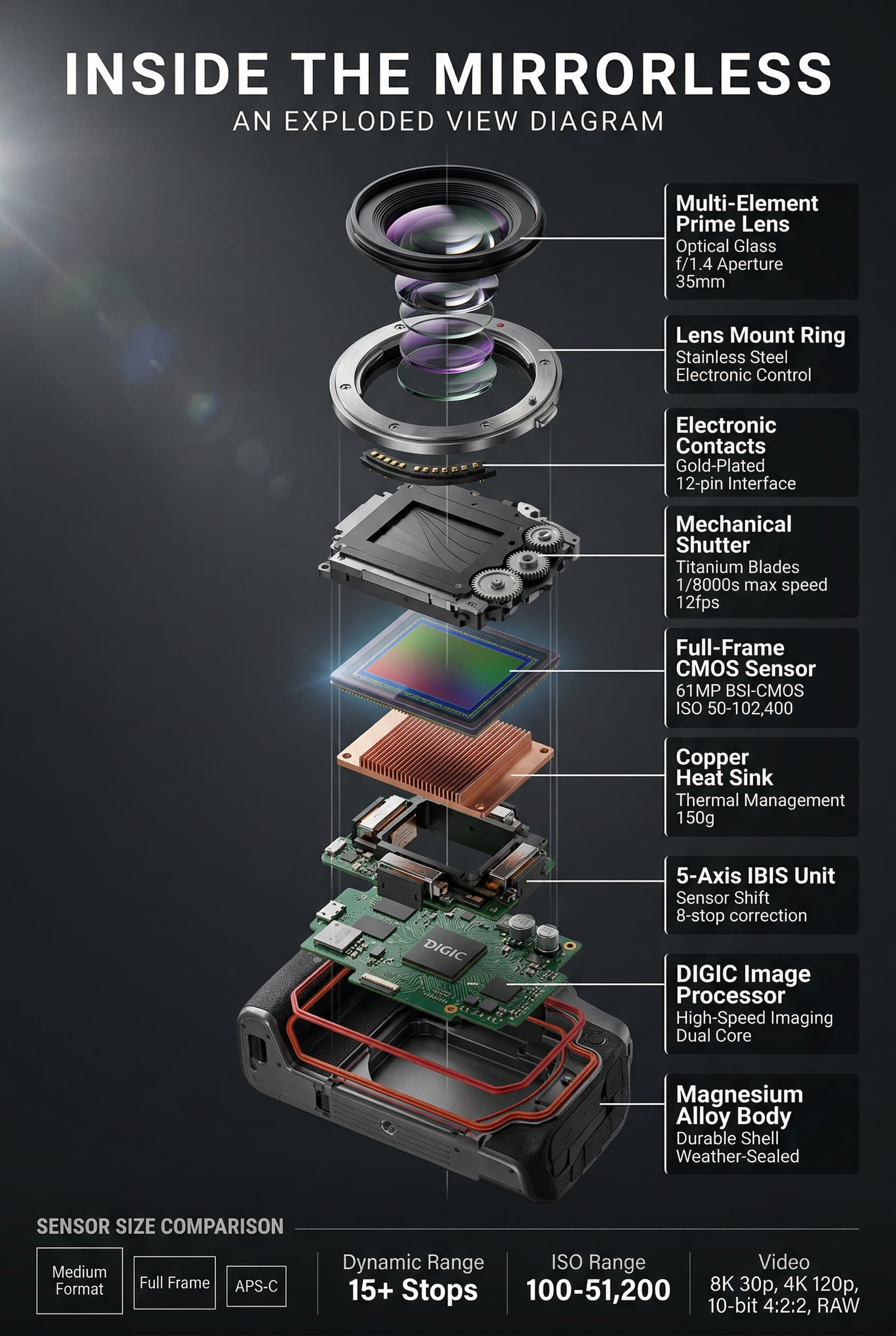 Camera Sensor Exploded View